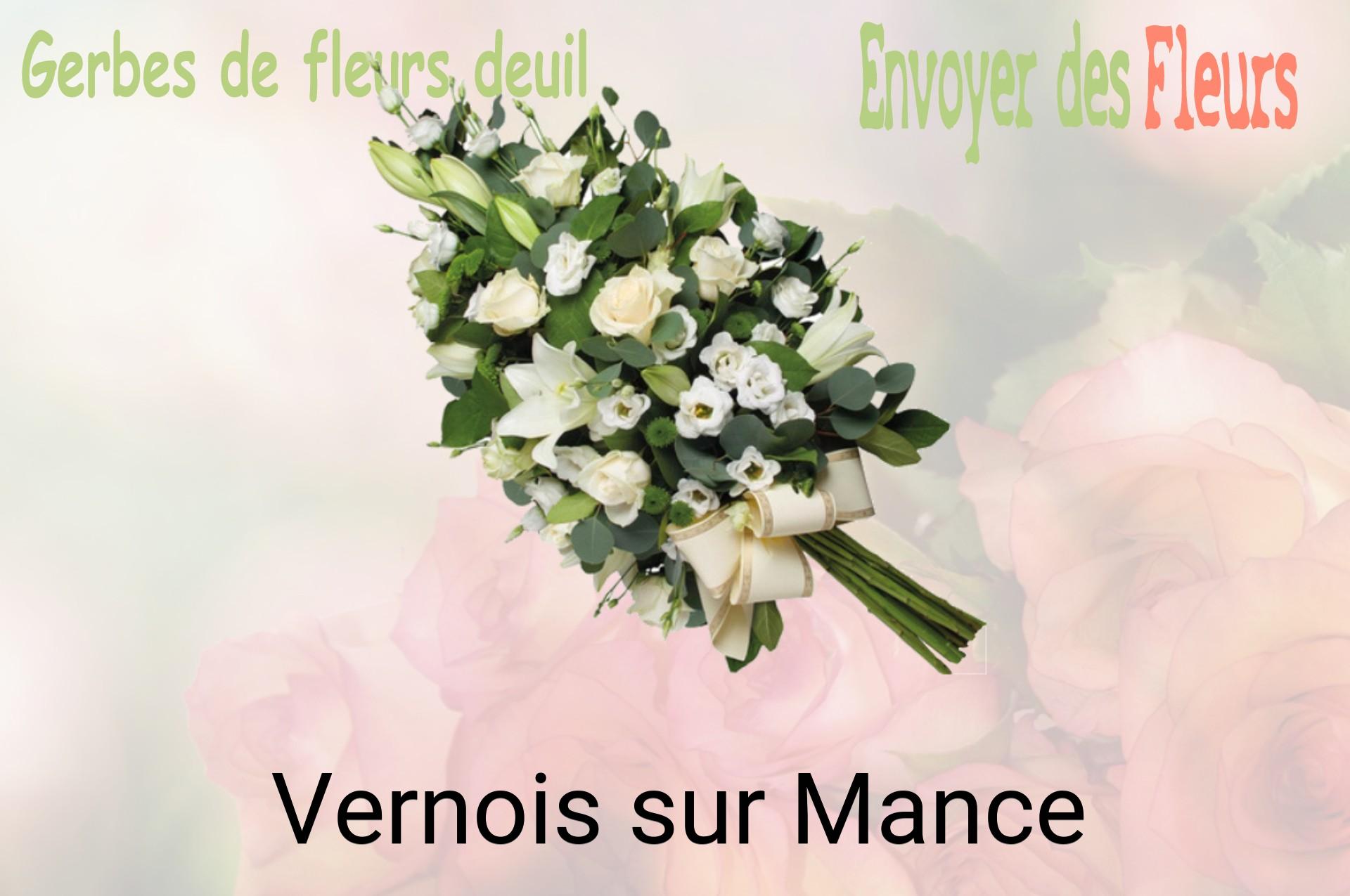 Gerbe de fleurs de deuil livrée à Vernois-sur-Mance